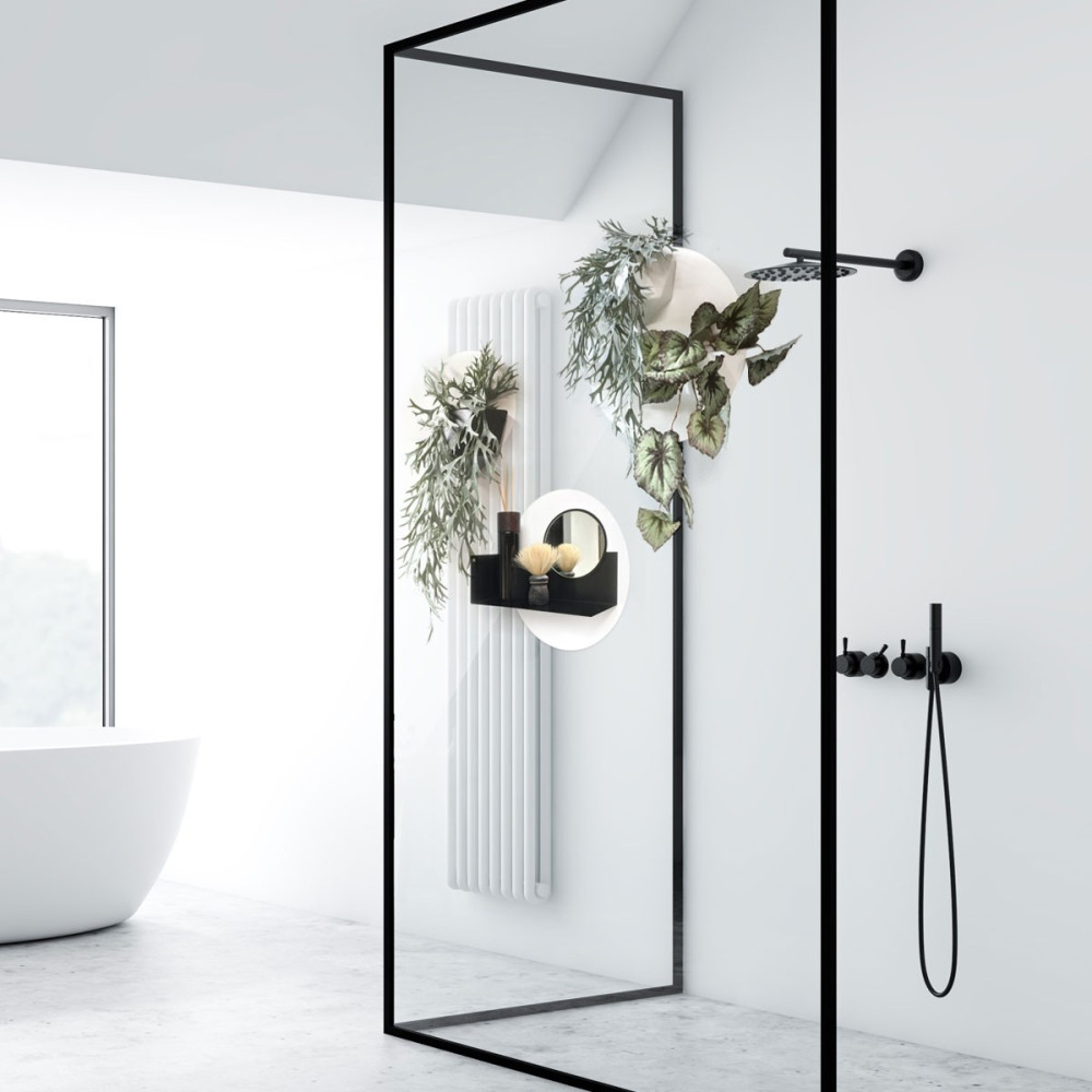 Amenajare perete cu tapet magnetic și accesorii fără găurire – Baie magnetică 1 | Magnest