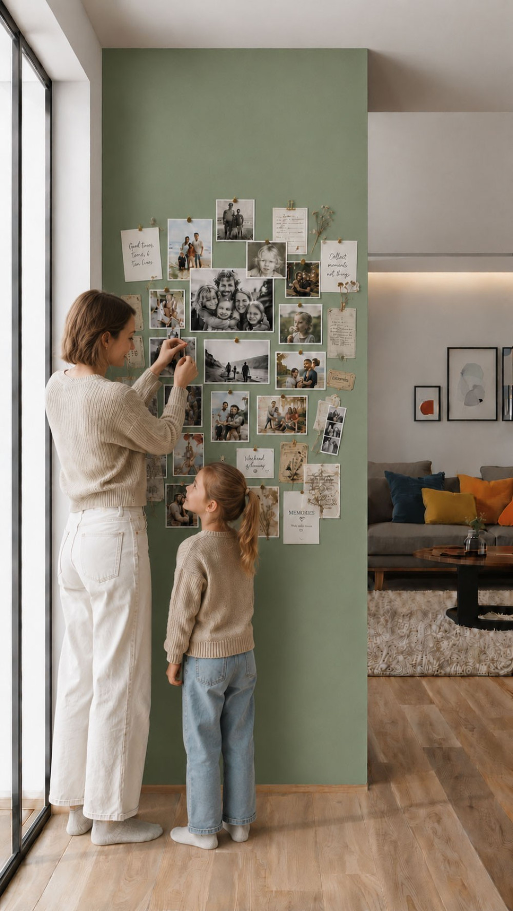 Amenajare perete cu tapet magnetic și accesorii fără găurire – Living magnetic 49 | Magnest