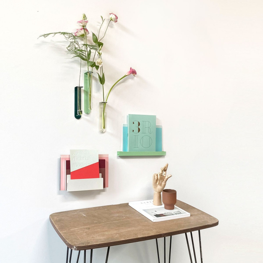 Amenajare perete cu tapet magnetic și accesorii fără găurire – Birou magnetic 11 | Magnest