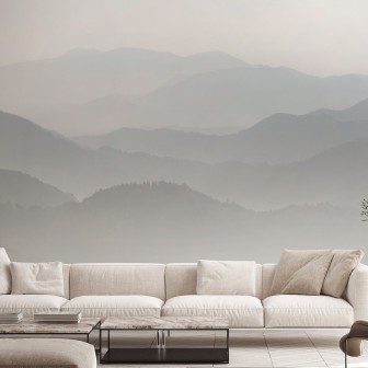 Fototapet Velvet Mountains, Blue