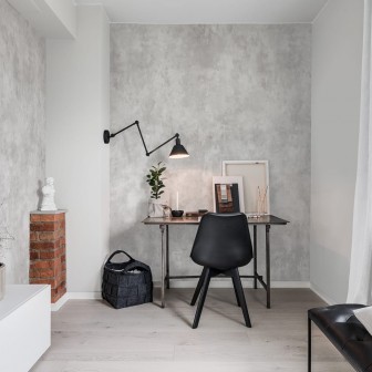 Imagine cu un wallpaper gri minimalist, cu aspect de beton.