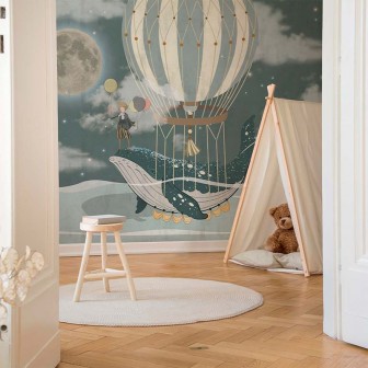 Tapet cu prinț și balenă zburătoare