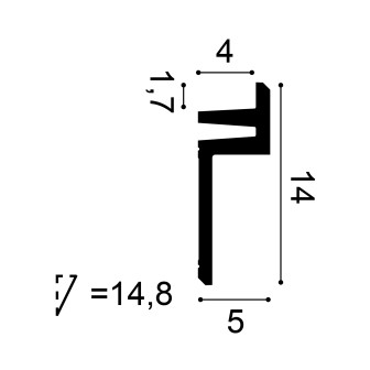 Scafa decorativă modernă pentru iluminat indirect cu LED