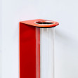 Vază magnetică, sub formă de eprubetă - Mica, Roșie