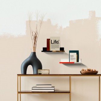 Tapet magnetic vopsibil 100x100 cm pe un perete cu decor