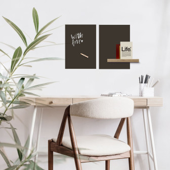 Tablă de scris magnetică autoadezivă, set 2 bucăți, 29x42 cm