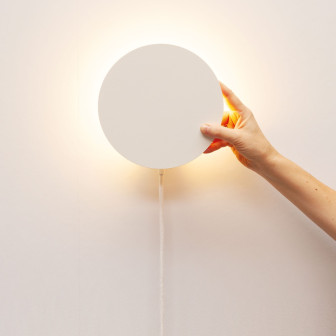 Lampă magnetică de perete, Eclipse - Alb