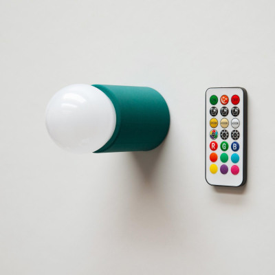 Lampă magnetică wireless cu suport PLA - Petrol și telecomandă