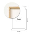 Ramă magnetică din lemn - A4