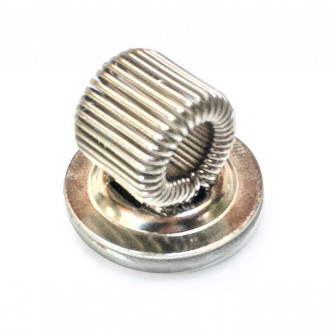 Suport magnetic argintiu pentru cretă, creioane sau markere