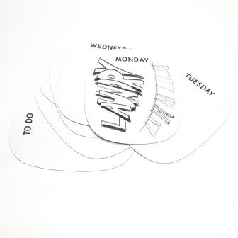 Planificator săptămânal magnetic - set de 8, deschis, arătând zilele săptămânii
