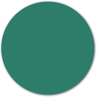 Sticker magnetic rotund, verde pădure, 60cm, decorativ