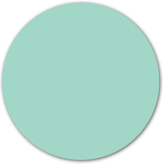 Sticker magnetic rotund, culoare mentă, decorativ