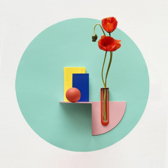 Sticker magnetic rotund, culoare mentă, decorativ