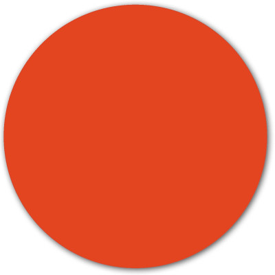 Sticker magnetic rotund, roșu, 60cm
