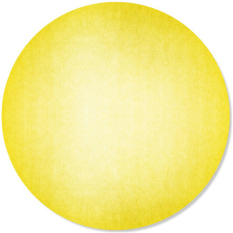 Sticker magnetic galben pe un perete alb, cu un raft și un buchet de flori galbene