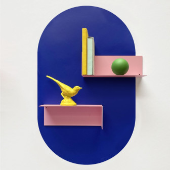 Sticker magnetic albastru decorativ, 37x60cm