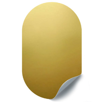 Sticker magnetic auriu decorativ cu design modern