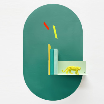 Sticker magnetic decorativ verde pădure, 37x60cm