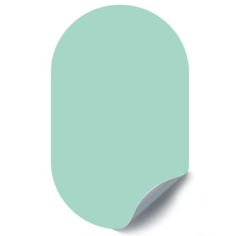 Sticker magnetic decorativ, culoare mentă, design modern