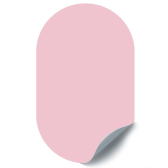 Sticker magnetic roz decorativ, 37x60cm