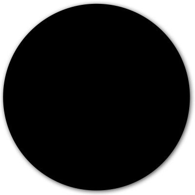 Sticker magnetic negru, pentru cretă sau marker, diametru 60cm