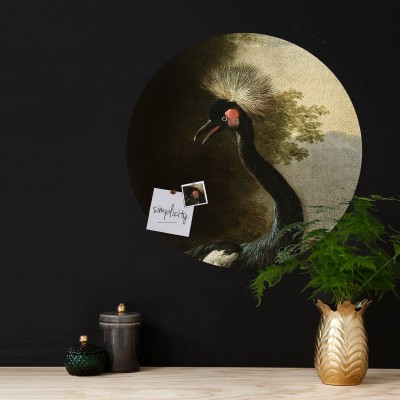 Sticker magnetic decorativ cu o macara majestuoasă