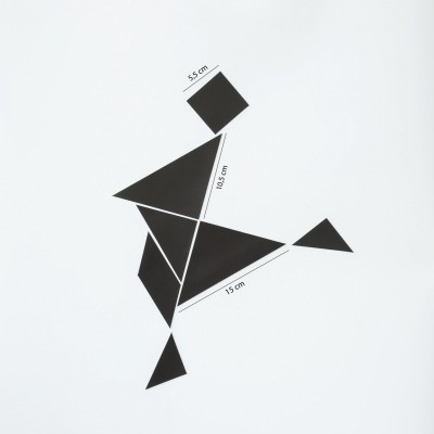 Magneți tangram negru