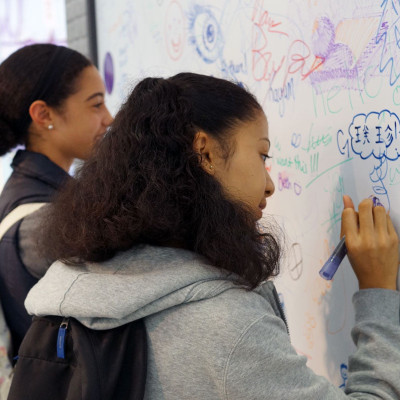 Perete whiteboard MagWrite Matt pe care se scrie cu markere